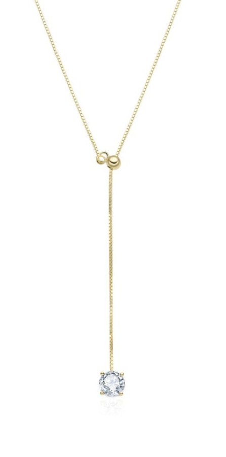 MOISS Flexibilní náhrdelník s&nbsp;kubickým zirkonem ETERNITY N0001034 - Náhrdelníky Náhrdelníky s&nbsp;kameny