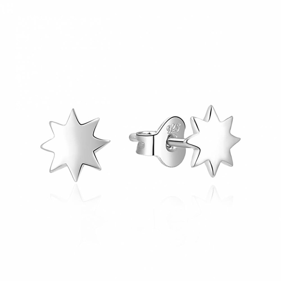 MOISS Minimalistické stříbrné náušnice Hvězdy E0002491 - Náušnice Pecky