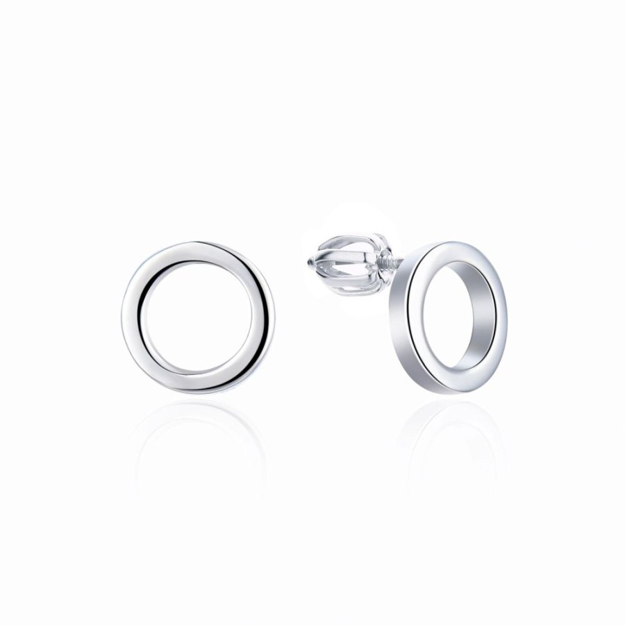 MOISS Minimalistické stříbrné náušnice pecky Kroužky E0004433 MOISS Minimalistické stříbrné náušnice pecky Kroužky E0004433 - Náušnice Pecky