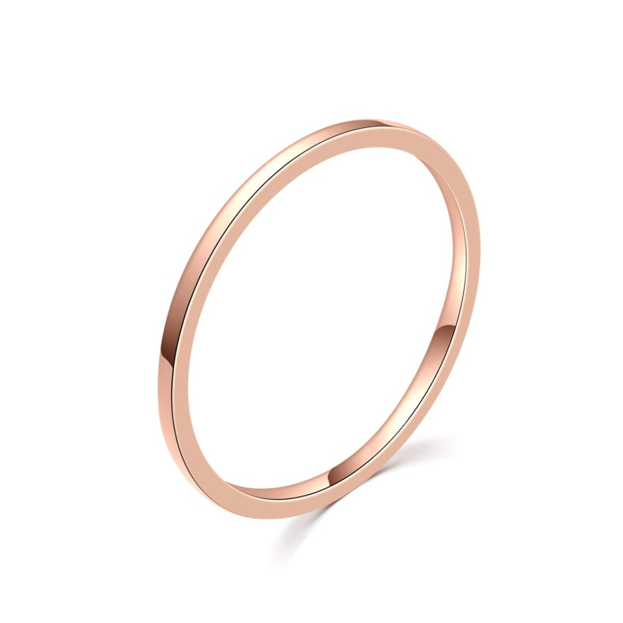 MOISS Minimalistický bronzový prsten R000199 50 mm - Prsteny Prsteny bez kamínku