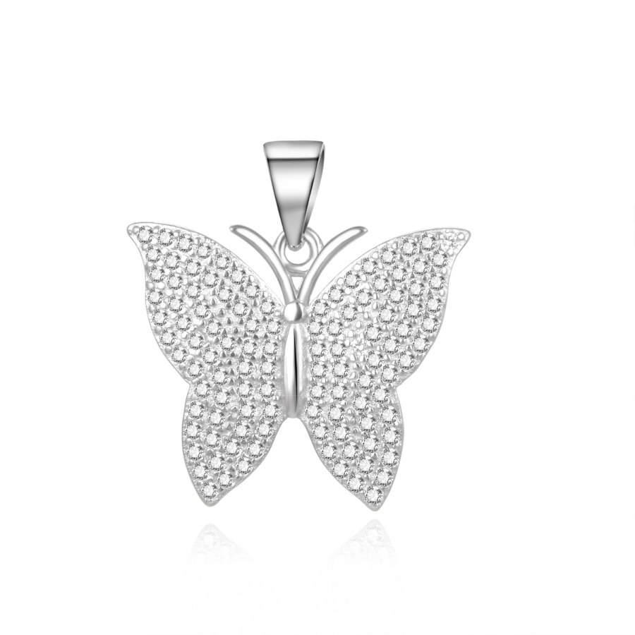 MOISS Něžný stříbrný přívěsek Motýl P0001150 - Přívěsky a korálky