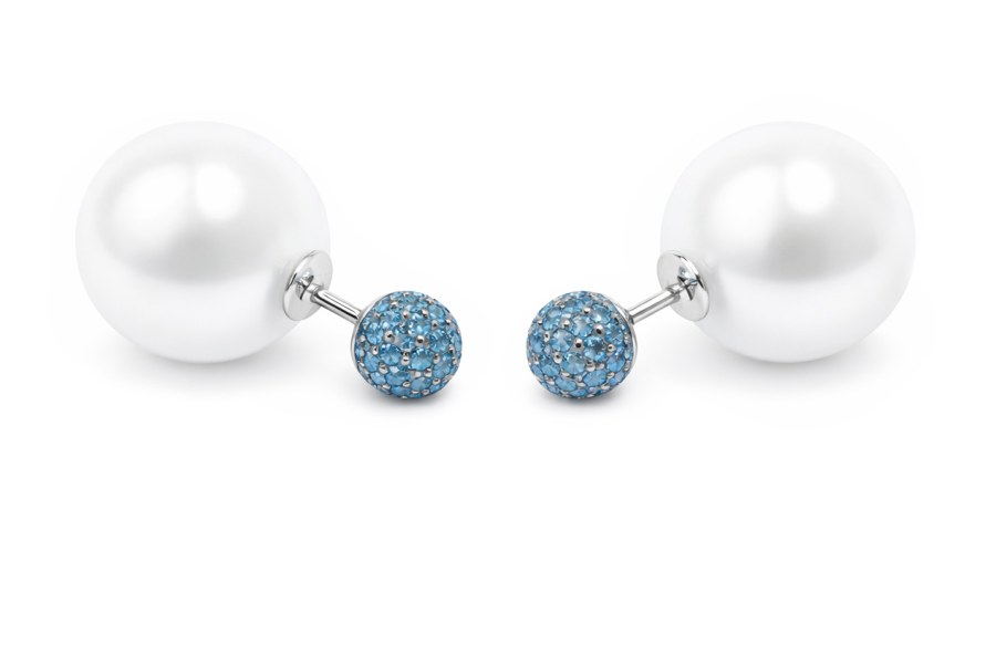 MOISS Úchvatné stříbrné náušnice s&nbsp;Shell perlami a&nbsp;zirkony E0003549 - Náušnice Pecky