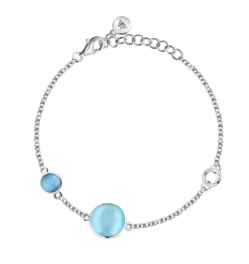 Morellato Dámský stříbrný náramek s&nbsp;kočičím okem Venezia SAZM06 - Náramky Řetízkové náramky