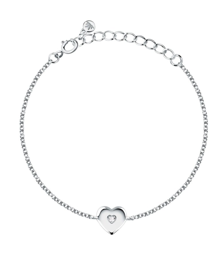Morellato Dětský stříbrný náramek Srdíčko se zirkonem Dono SAZL06 - Náramky Náramky se symboly