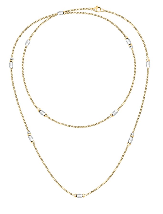 Morellato Dvojitý pozlacený náhrdelník s korálky Colori SAXQ02 - Náhrdelníky