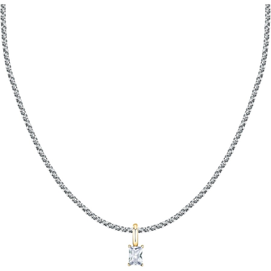 Morellato Elegantní ocelový bicolor náhrdelník Drops SCZ1325