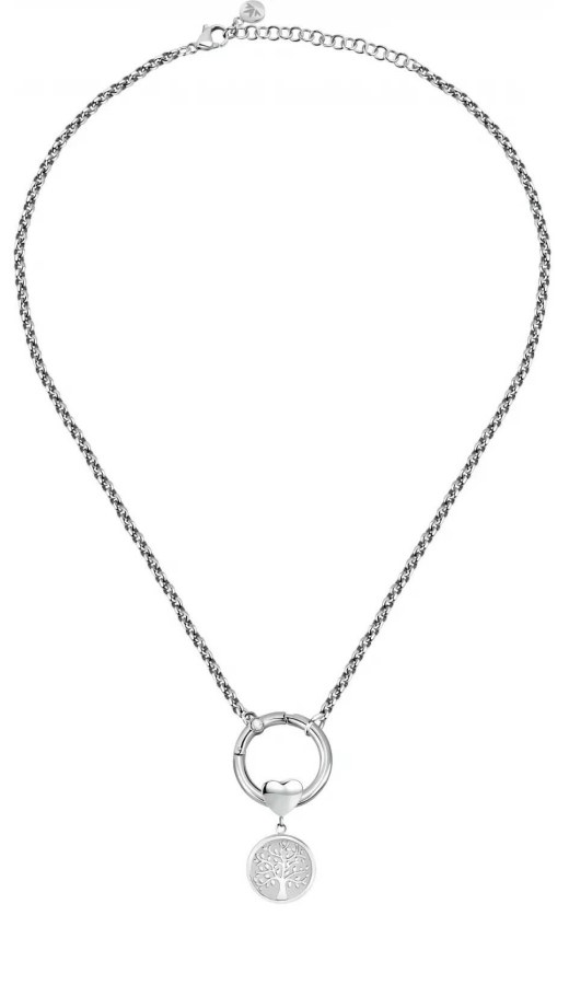 Morellato Elegantní ocelový náhrdelník s krystalem Strom života Drops SCZ1178 - Náhrdelníky