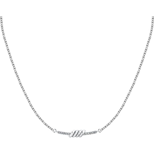 Morellato Elegantní ocelový náhrdelník s krystaly Torchon SAWZ04 - Náhrdelníky