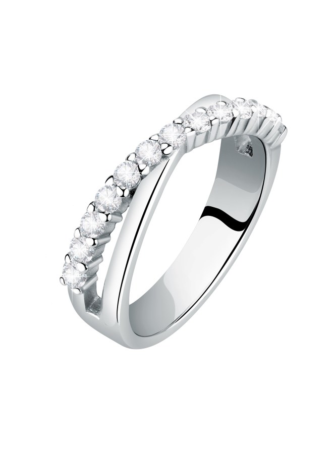 Morellato Elegantní stříbrný prsten se zirkony Scintille SAQF151 52 mm - Prsteny Prsteny s kamínkem