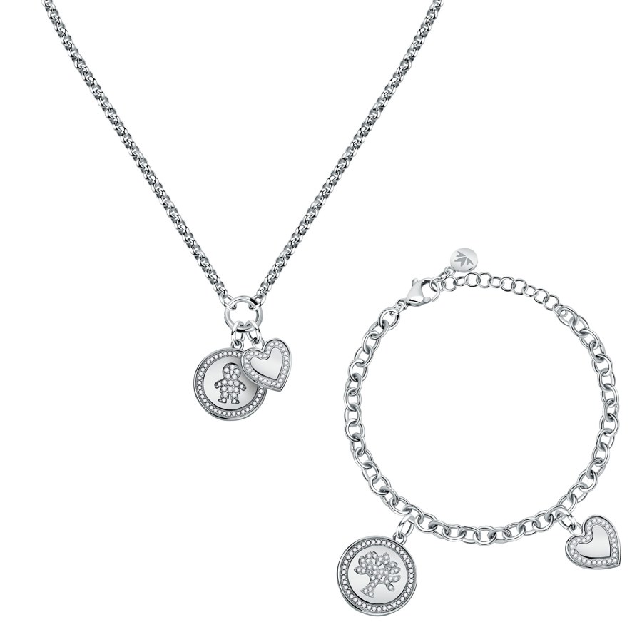 Morellato Exkluzivní ocelová sada šperků Love S0R30 (náhrdelník + náramek) - Náhrdelníky