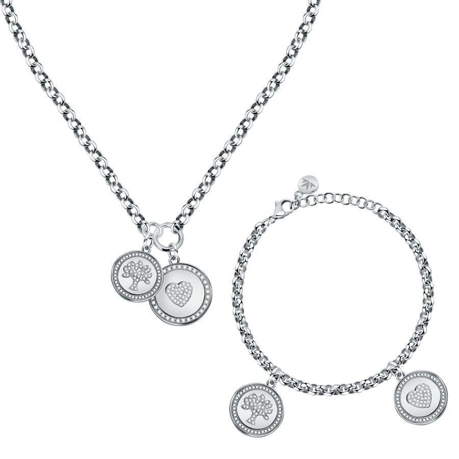 Morellato Fashion ocelová sada šperků Love S0R31 (náhrdelník + náramek) - Náhrdelníky