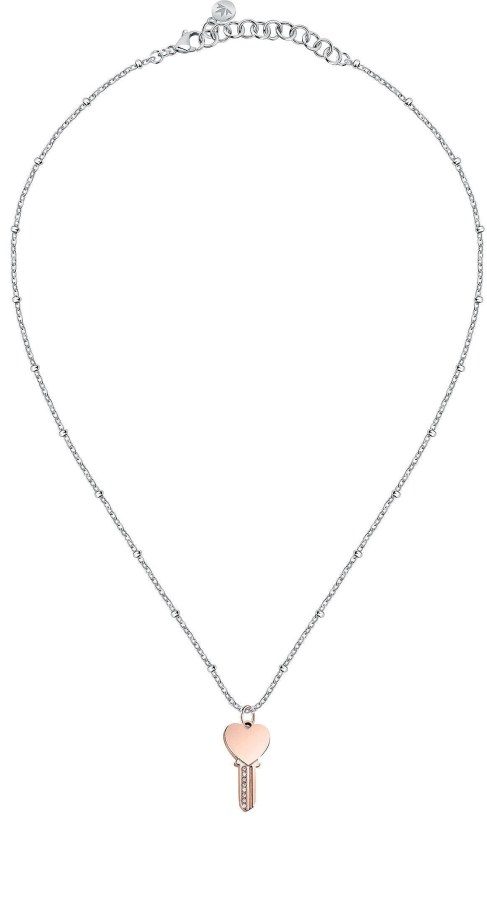 Morellato Hravý bicolor náhrdelník Klíč Mascotte SAVL07 - Náhrdelníky