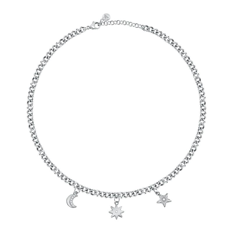 Morellato Hravý ocelový náhrdelník s přívěsky Maia SAUY01 - Náhrdelníky