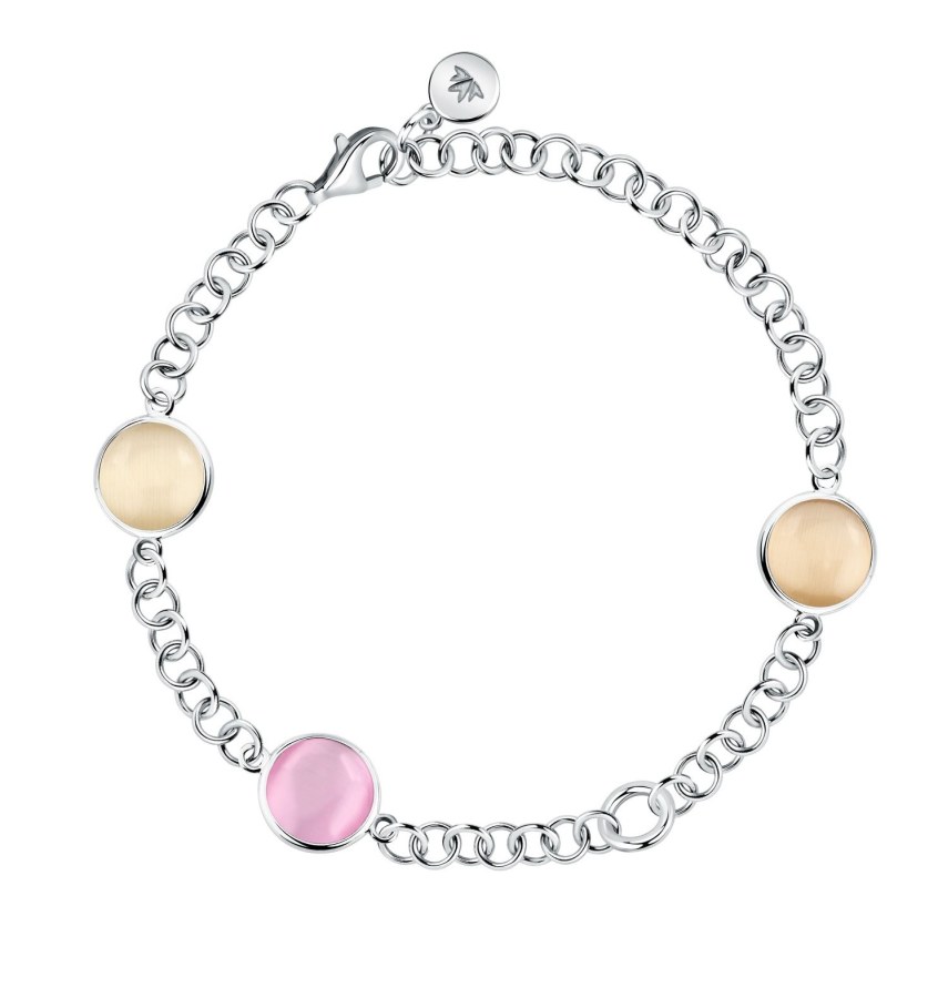 Morellato Krásný stříbrný náramek s&nbsp;kočičím okem Venezia SAZM22 - Náramky Řetízkové náramky