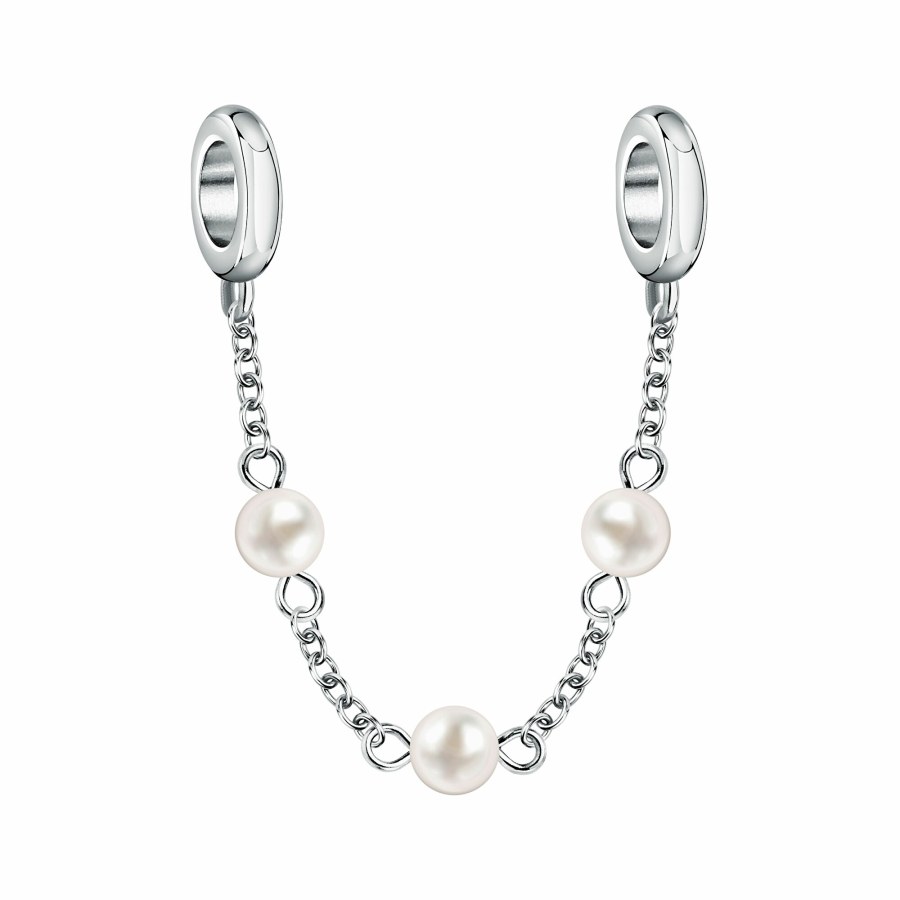 Morellato Luxusní bezpečnostní řetízek s perličkami Drops SCZ1412