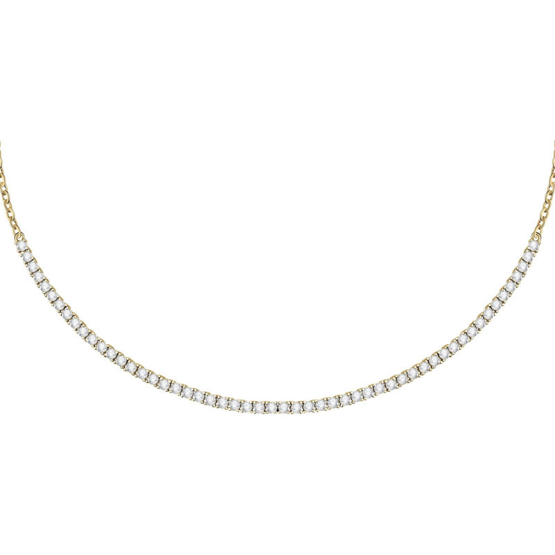 Morellato Luxusní pozlacený náhrdelník s čirými zirkony Scintille SAQF24 - Náhrdelníky