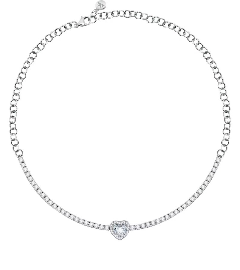 Morellato Luxusní stříbrný náhrdelník se srdíčkem Tesori SAVB17 - Náhrdelníky