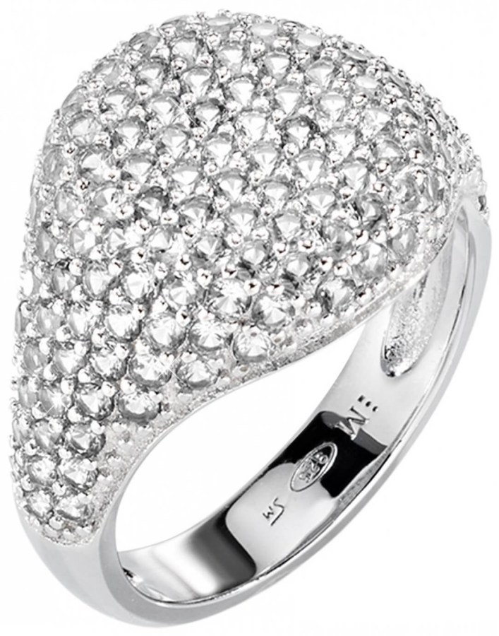 Morellato Luxusní třpytivý prsten ze stříbra Tesori SAIW65 56 mm - Prsteny Prsteny s kamínkem