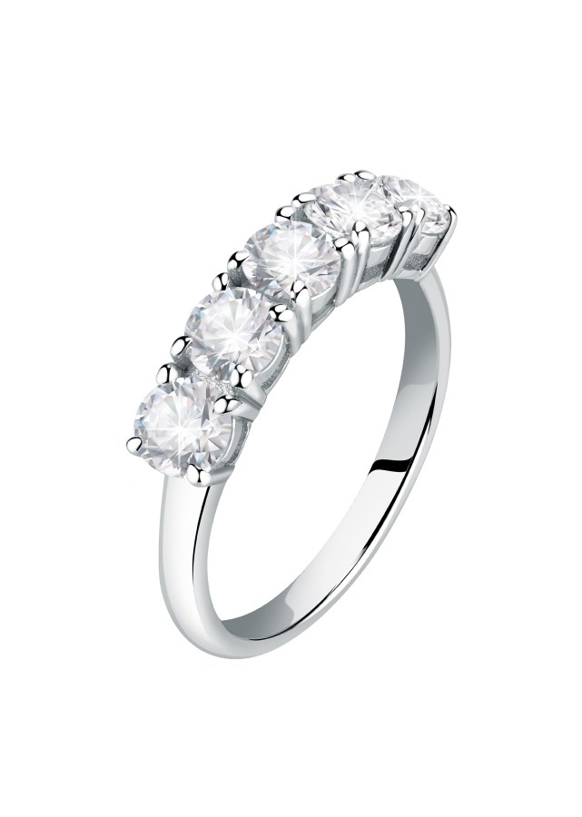 Morellato Moderní stříbrný prsten s čirými zirkony Scintille SAQF141 58 mm - Prsteny Prsteny s kamínkem