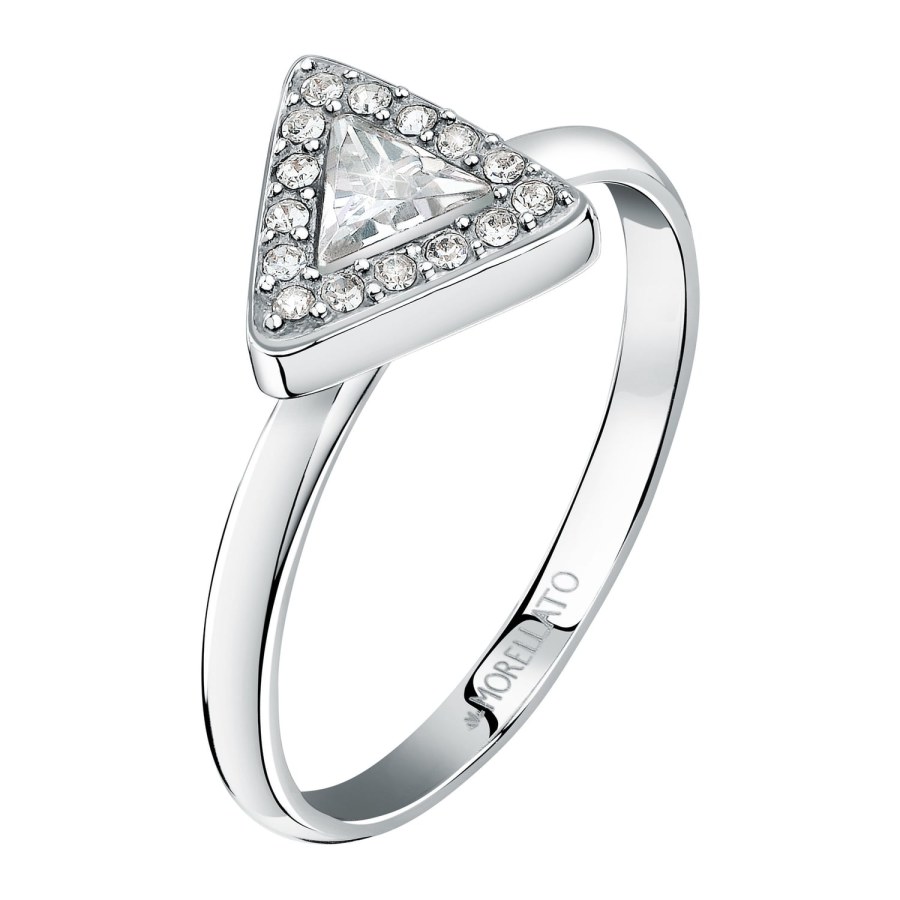 Morellato Módní ocelový prsten s krystaly Trilliant SAWY08 52 mm - Prsteny Prsteny s kamínkem