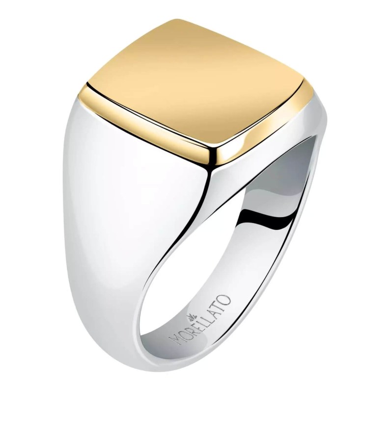 Morellato Nadčasový ocelový bicolor prsten Motown SALS622 59 mm