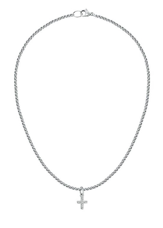Morellato Nadčasový ocelový náhrdelník s křížkem SCZ1288 - Náhrdelníky