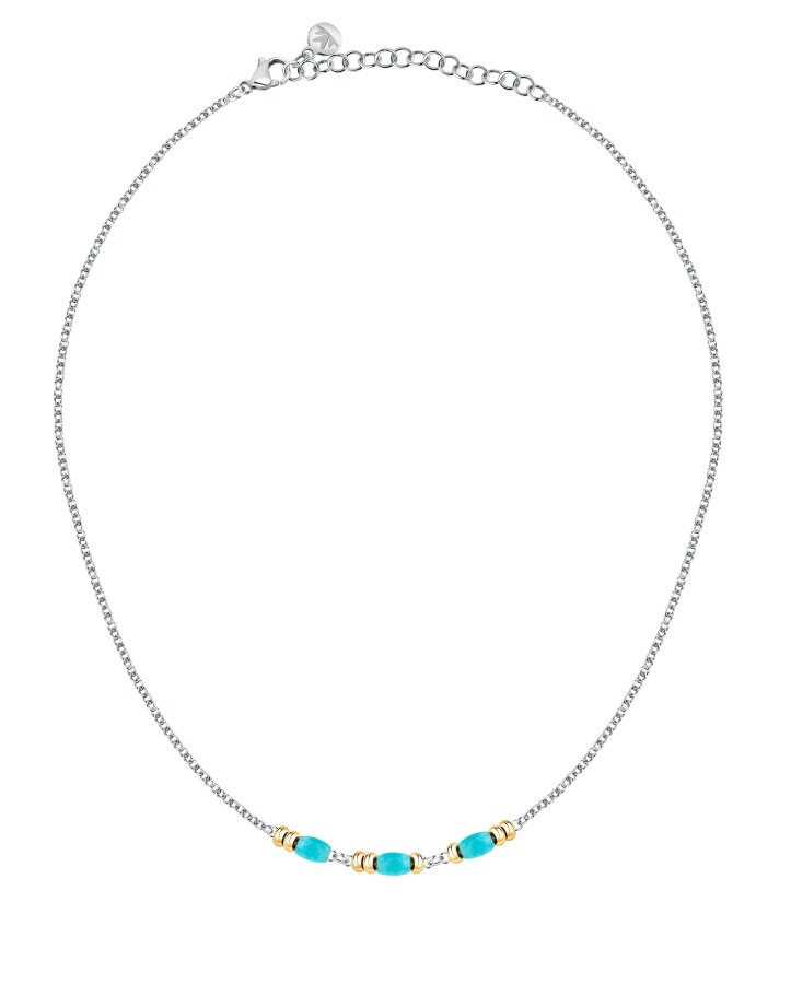 Morellato Ocelový bicolor náhrdelník s korálky Colori SAXQ05 - Náhrdelníky