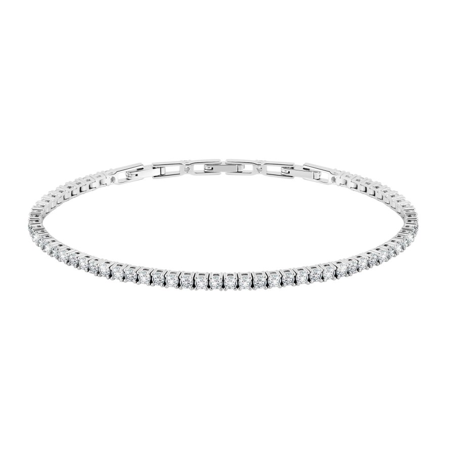 Morellato Moderní stříbrný náramek s krystaly Alfa SATN01 - Náramky Řetízkové náramky