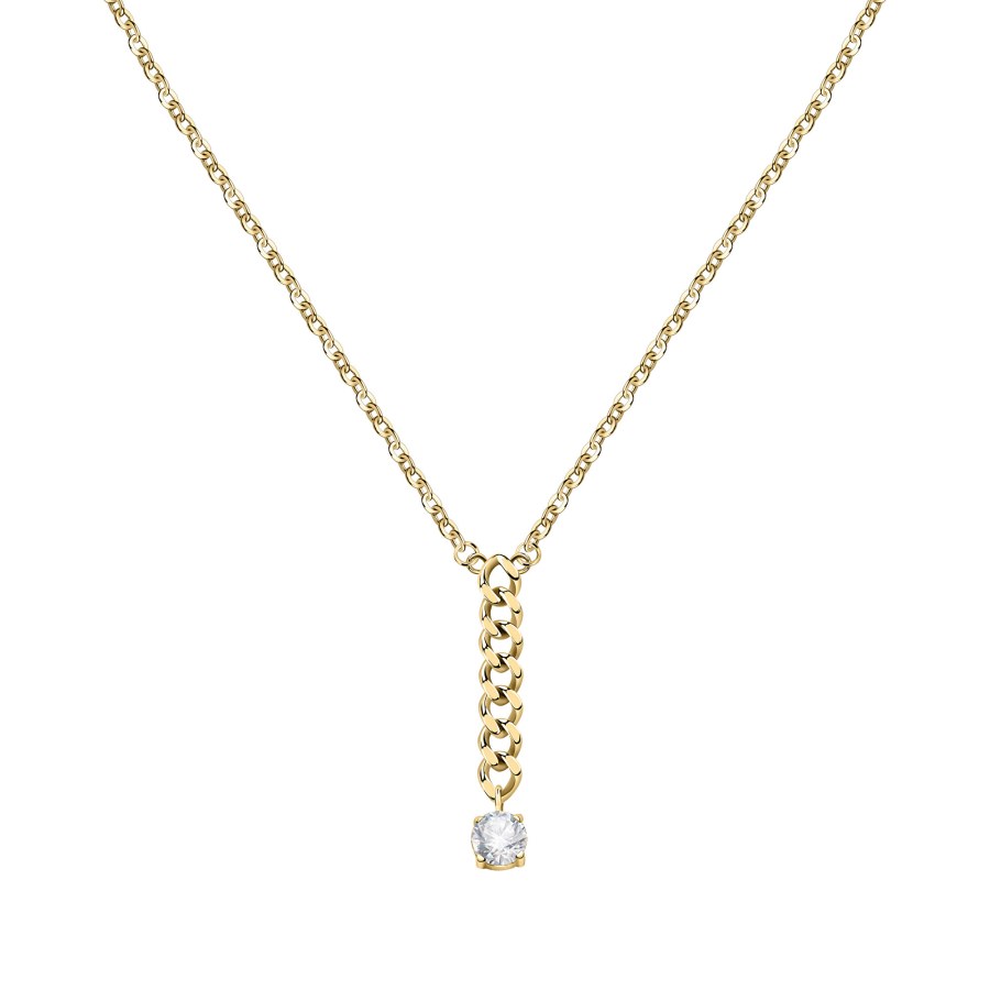 Morellato Okouzlující pozlacený náhrdelník s krystaly Poetica SAUZ07 - Náhrdelníky