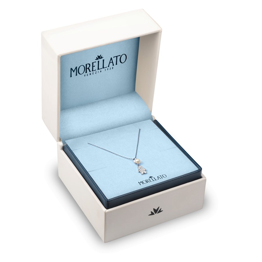 Morellato Originální stříbrný náhrdelník s panáčkem Perla SAER46 (řetízek, přívěsek) - Náhrdelníky