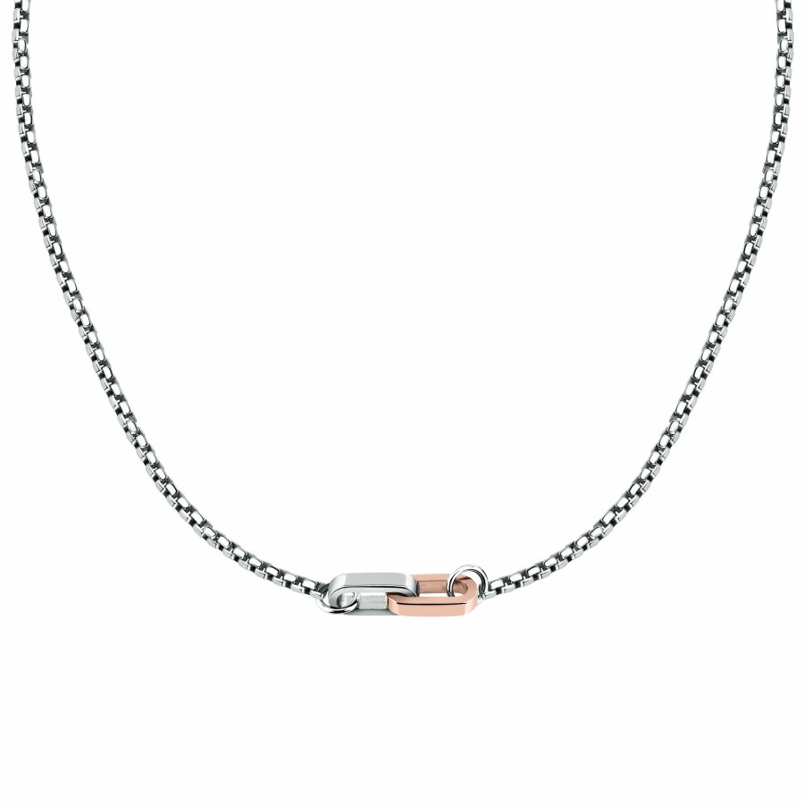 Morellato Pánský bicolor náhrdelník z&nbsp;oceli Motown SABY11 - Náhrdelníky