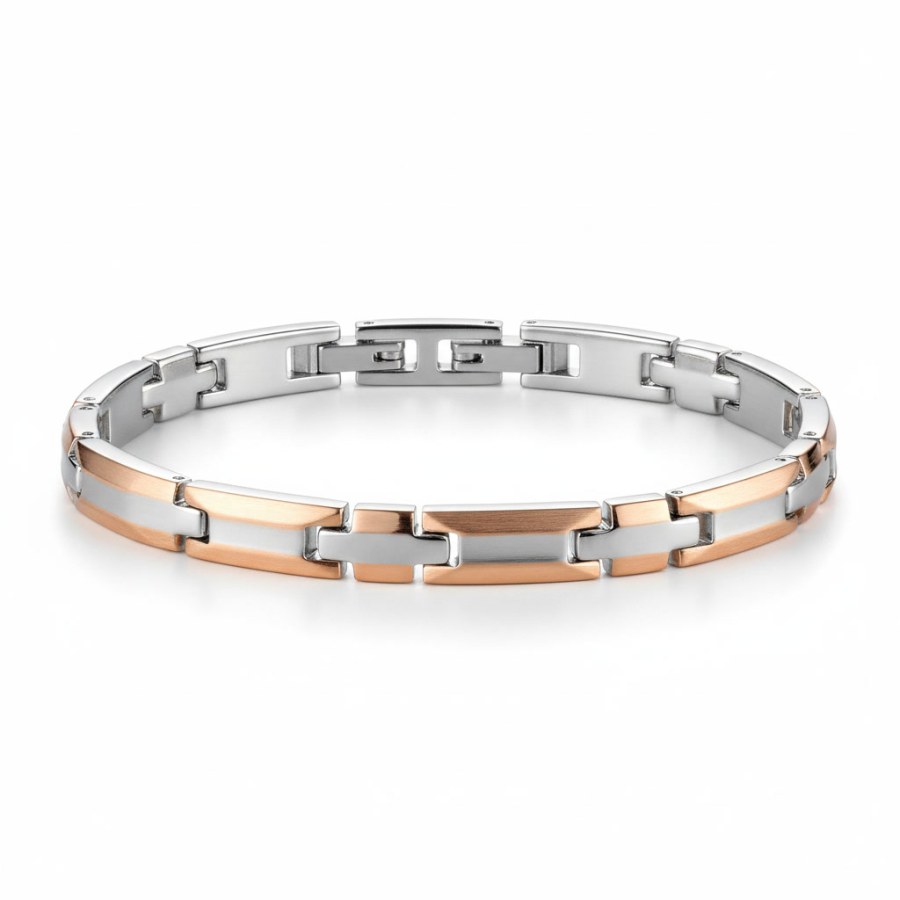 Morellato Pánský bicolor ocelový náramek Cross SKR38 - Náramky Řetízkové náramky