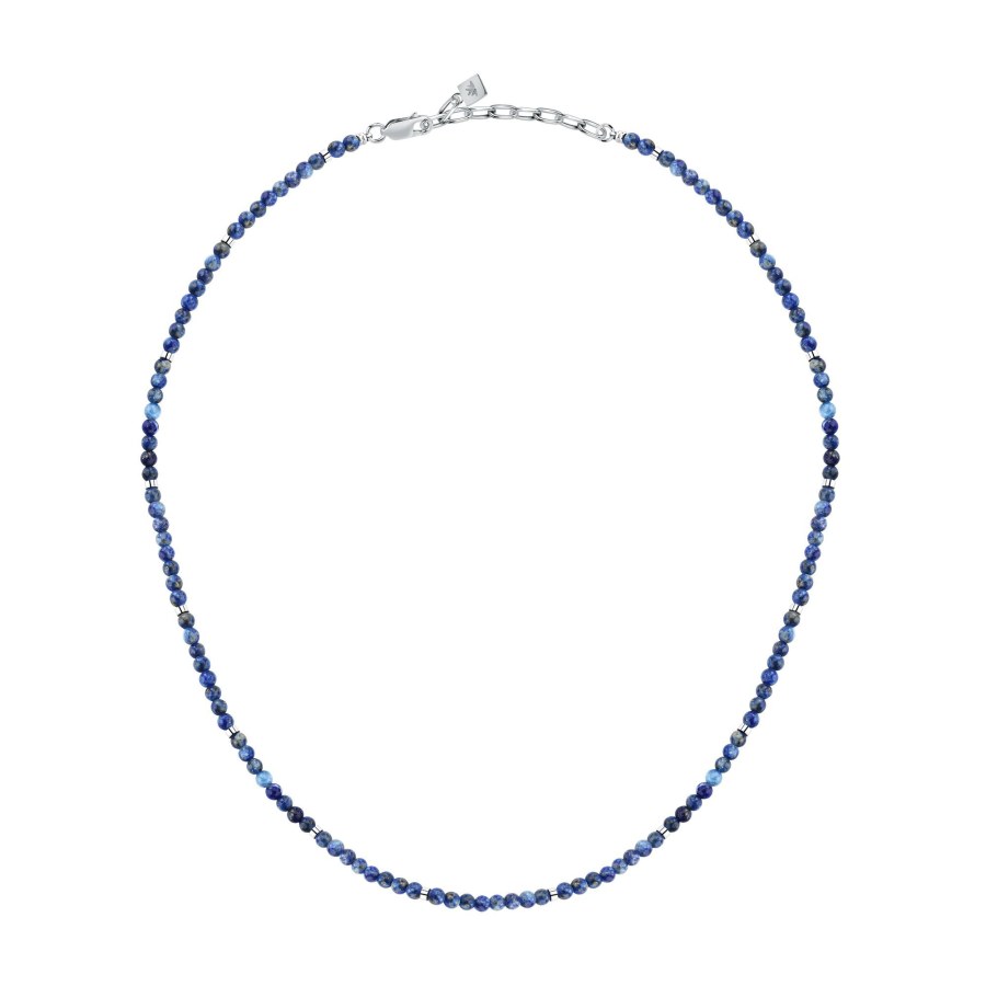 Morellato Pánský korálkový náhrdelník s lazuritem Terra S1751