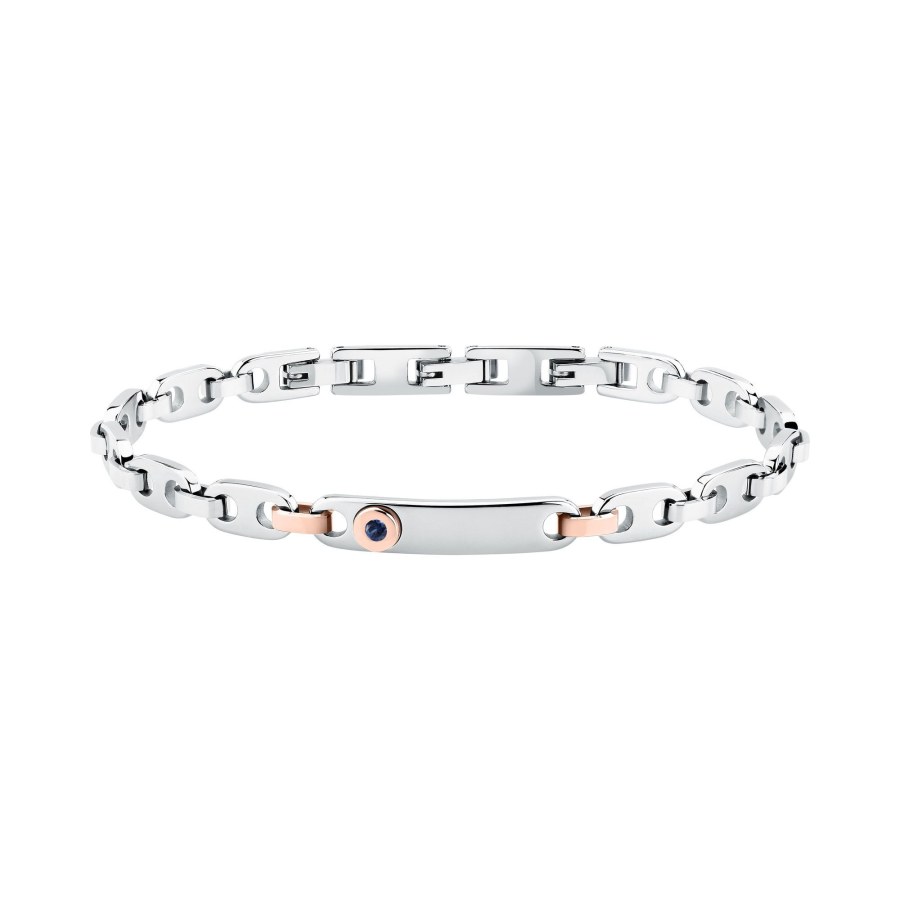 Morellato Pánský ocelový bicolor náramek se zirkonem Motown SALS125