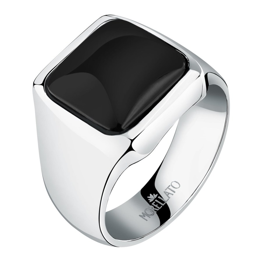 Morellato Pánský ocelový prsten s achátem Pietre S17370 59 mm - Prsteny Prsteny s kamínkem