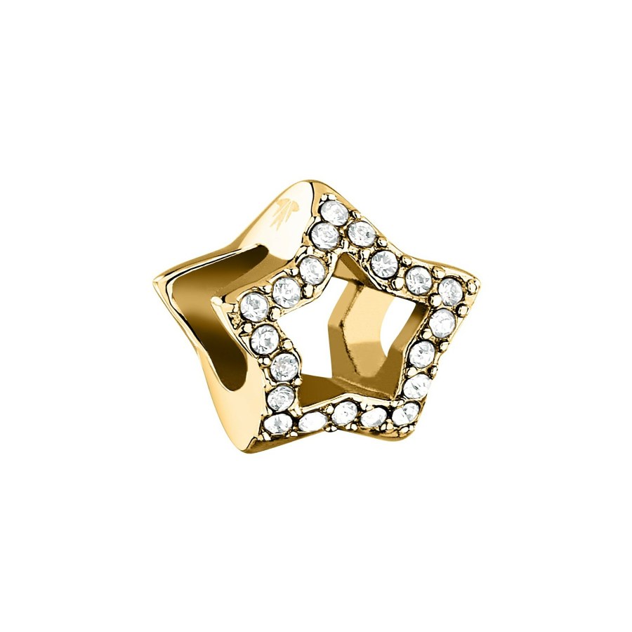 Morellato Pozlacený korálek hvězdičky s&nbsp;krystaly Drops SCZ1403 - Přívěsky Přívěsky na náramky