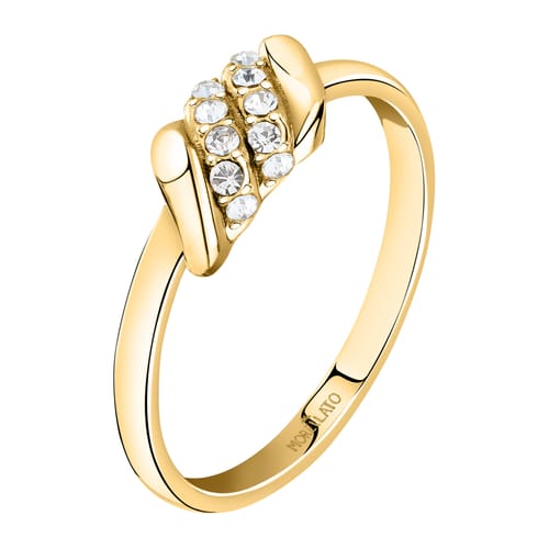 Morellato Pozlacený prsten s krystaly Torchon SAWZ13 52 mm