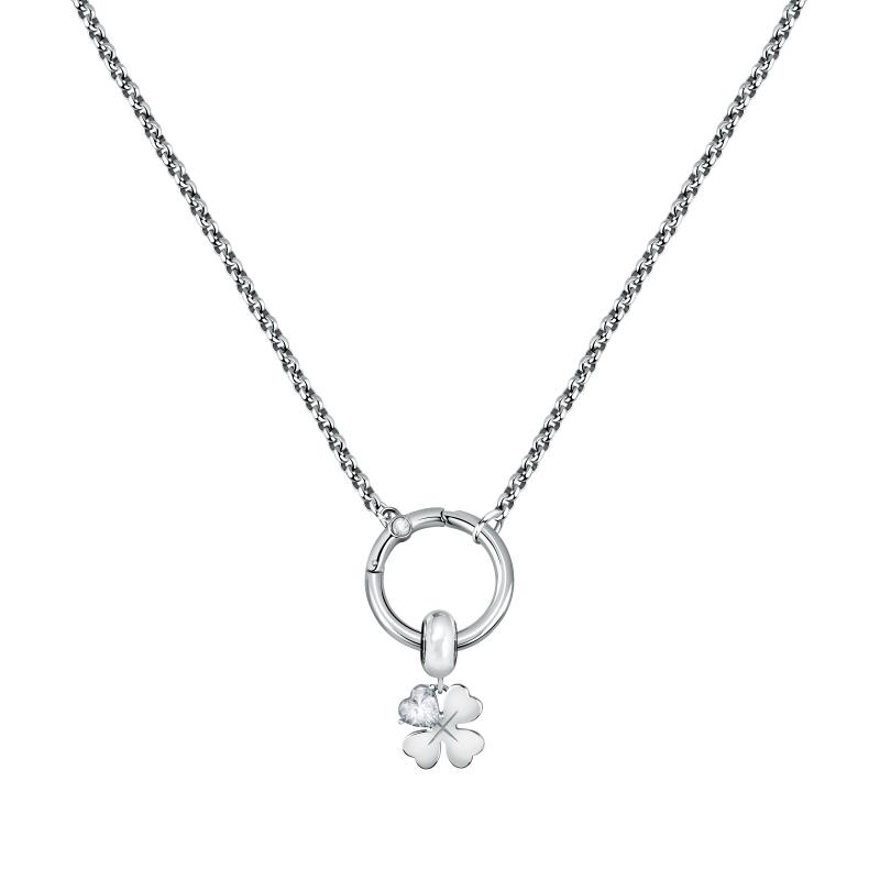Morellato Překrásný ocelový náhrdelník Čtyřlístek Drops SCZ1225 - Náhrdelníky