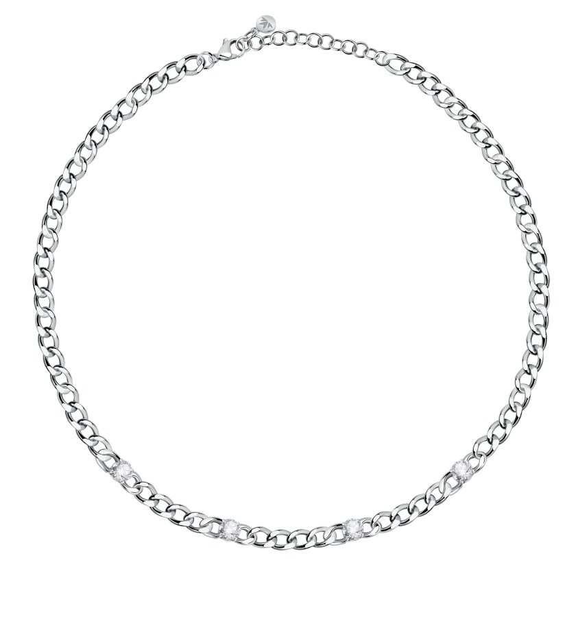 Morellato Půvabný ocelový náhrdelník s krystaly Poetica SAUZ27