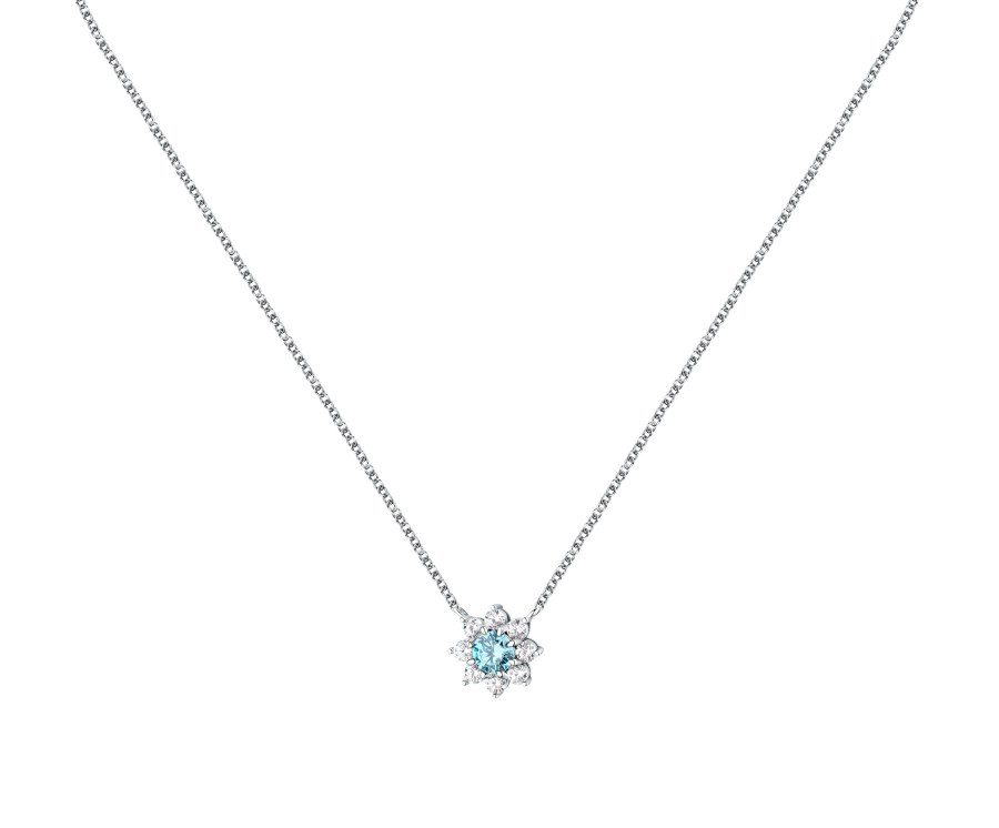 Morellato Půvabný stříbrný náhrdelník s kytičkou Tesori SAIW186