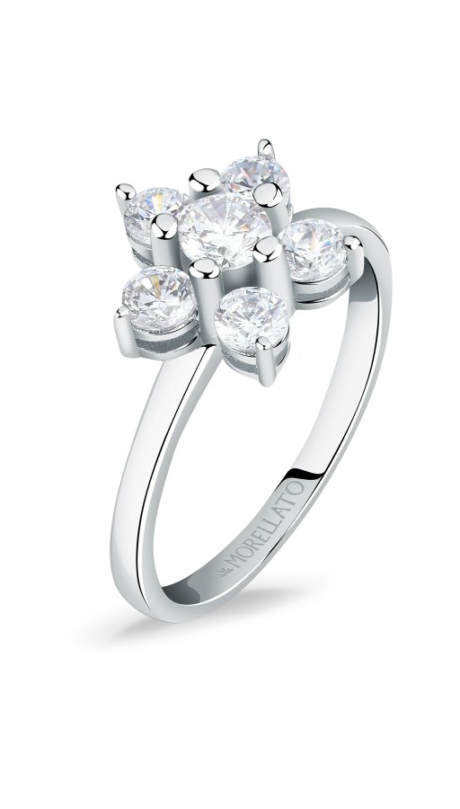 Morellato Půvabný stříbrný prsten s kytičkou Tesori SAIW127 52 mm - Prsteny Prsteny s kamínkem