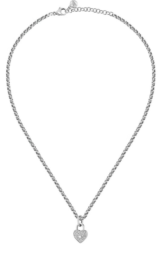 Morellato Romantický ocelový náhrdelník s krystaly Abbraccio SABG26 - Náhrdelníky