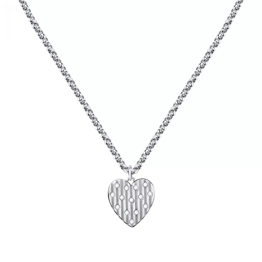 Morellato Romantický ocelový náhrdelník se srdíčkem Incanto SAVA03 - Náhrdelníky