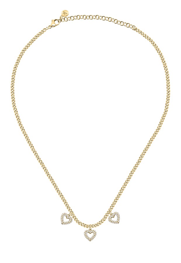 Morellato Romantický pozlacený náhrdelník s krystaly Incontri SAUQ12 - Náhrdelníky