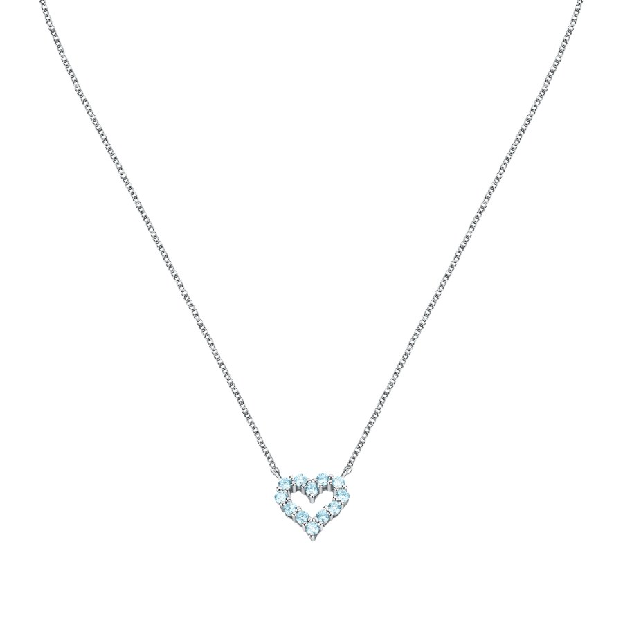 Morellato Půvabný stříbrný náhrdelník Srdíčko Tesori SAIW180 - Náhrdelníky