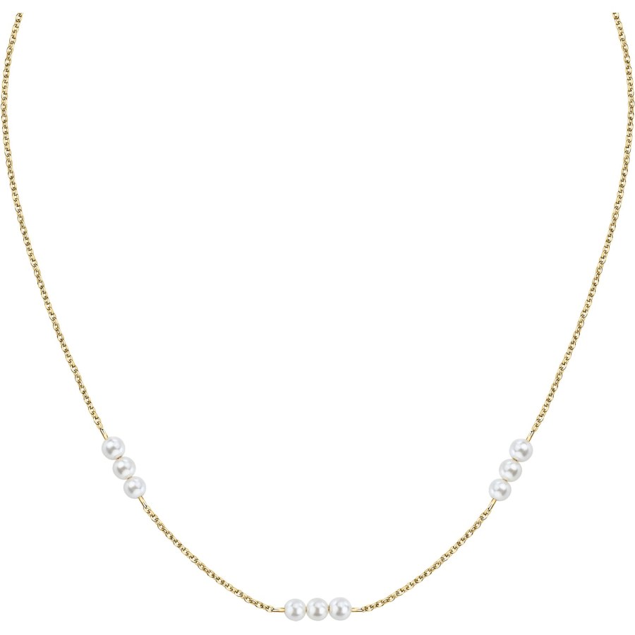 Morellato Slušivý pozlacený náhrdelník Perla SAWM01