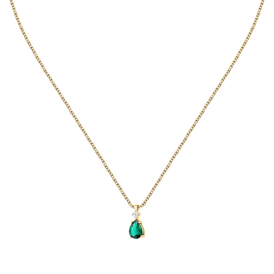 Morellato Slušivý pozlacený náhrdelník se zirkony Tesori SAIW190 - Náhrdelníky