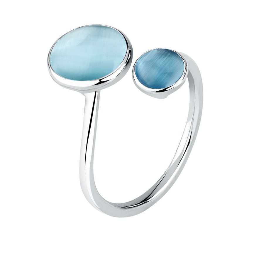 Morellato Stříbrný otevřený prsten s kočičím okem Venezia SAZM120 56 mm