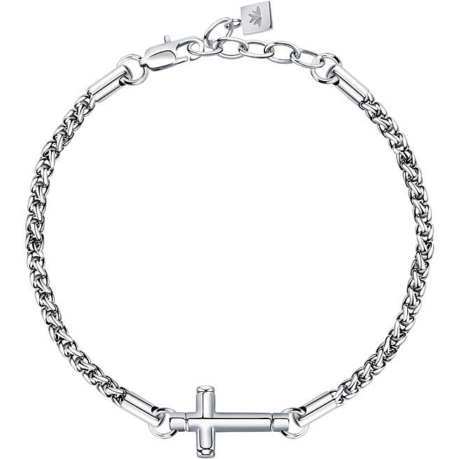 Morellato Stylový ocelový náramek Křížek Cross SKR65 - Náramky Náramky se symboly