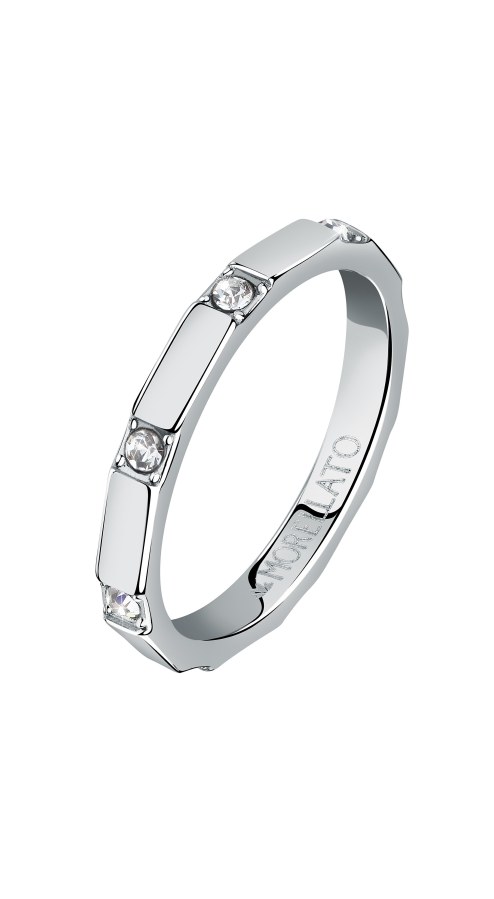Morellato Stylový ocelový prsten s krystaly Motown SALS85 61 mm - Prsteny Prsteny s kamínkem